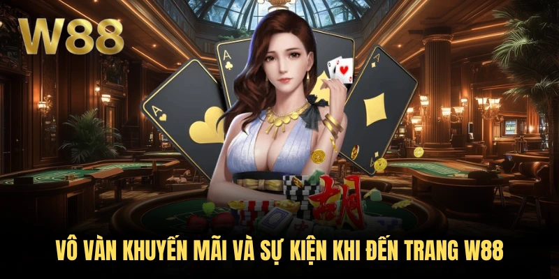 Vô vàn khuyến mãi và sự kiện khi đến trang W88